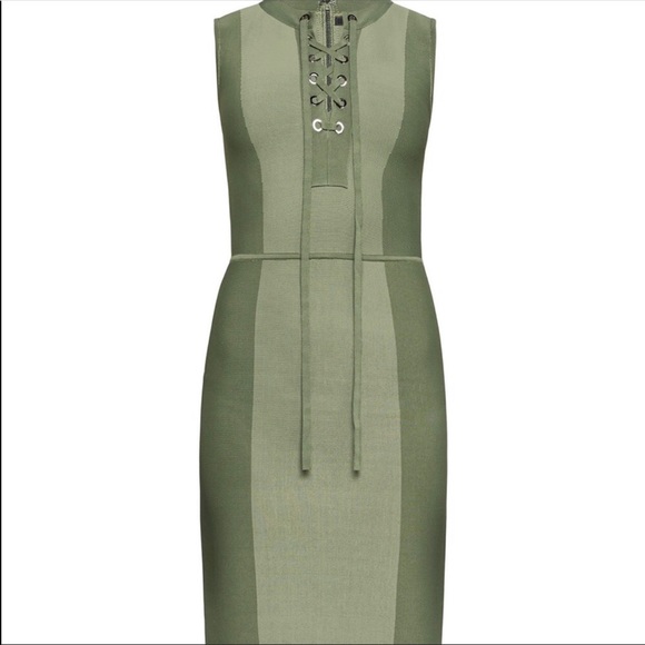 green safari dress